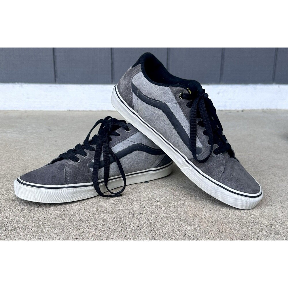 Vans Camden Deluxe Men’s Canvas Lace-Up Sneakers Gray/Black US 11 EU 44.5 - Picture 8 of 10